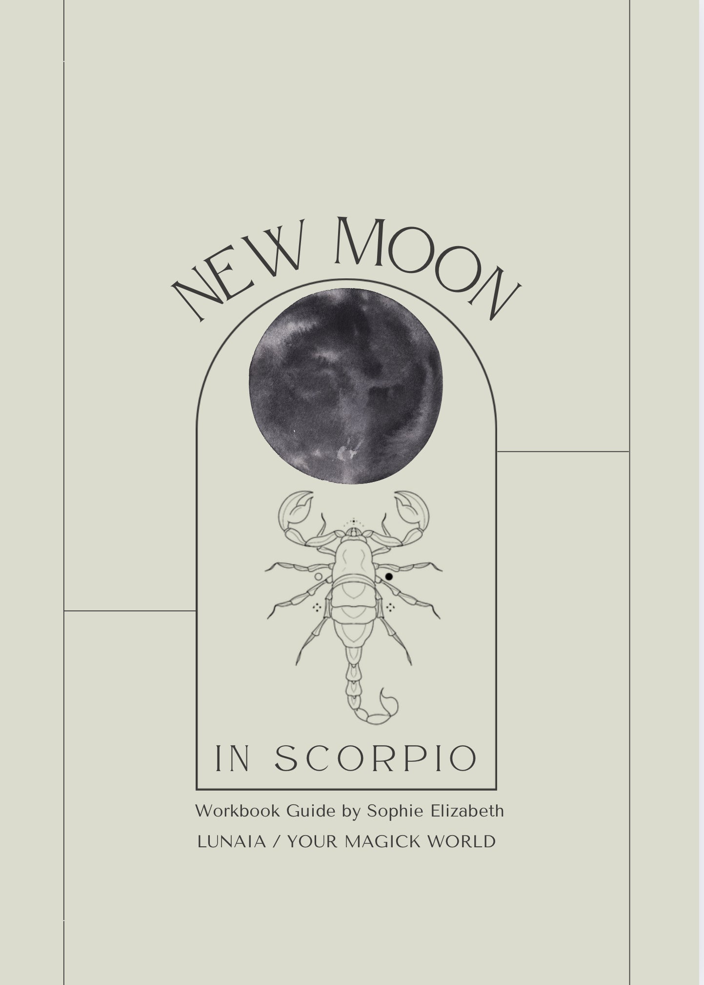 New Moon in Scorpio (October 20th) Workbook (Digital File)