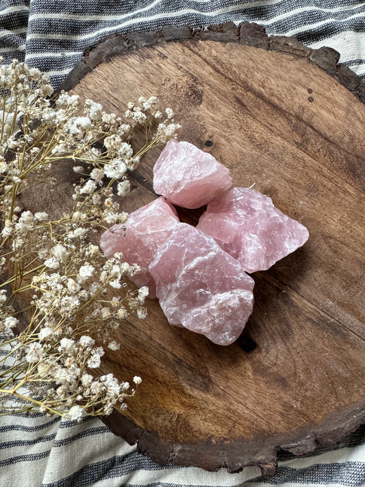 Raw Rose Quartz