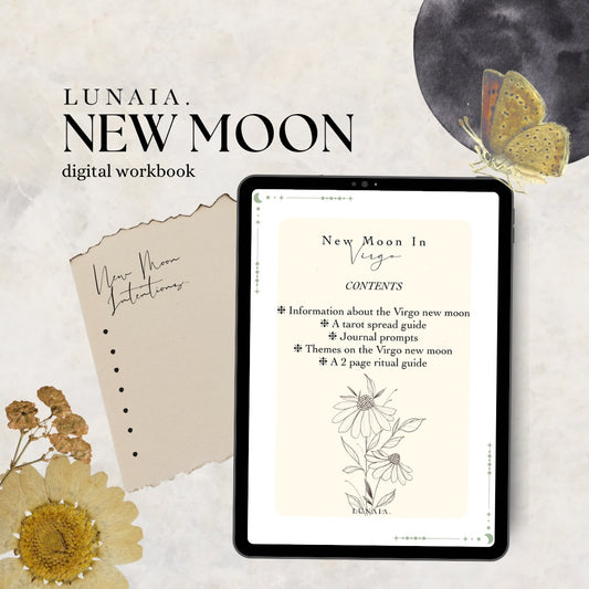 New Moon in Virgo (August 23rd 2025) Workbook (Digital File)