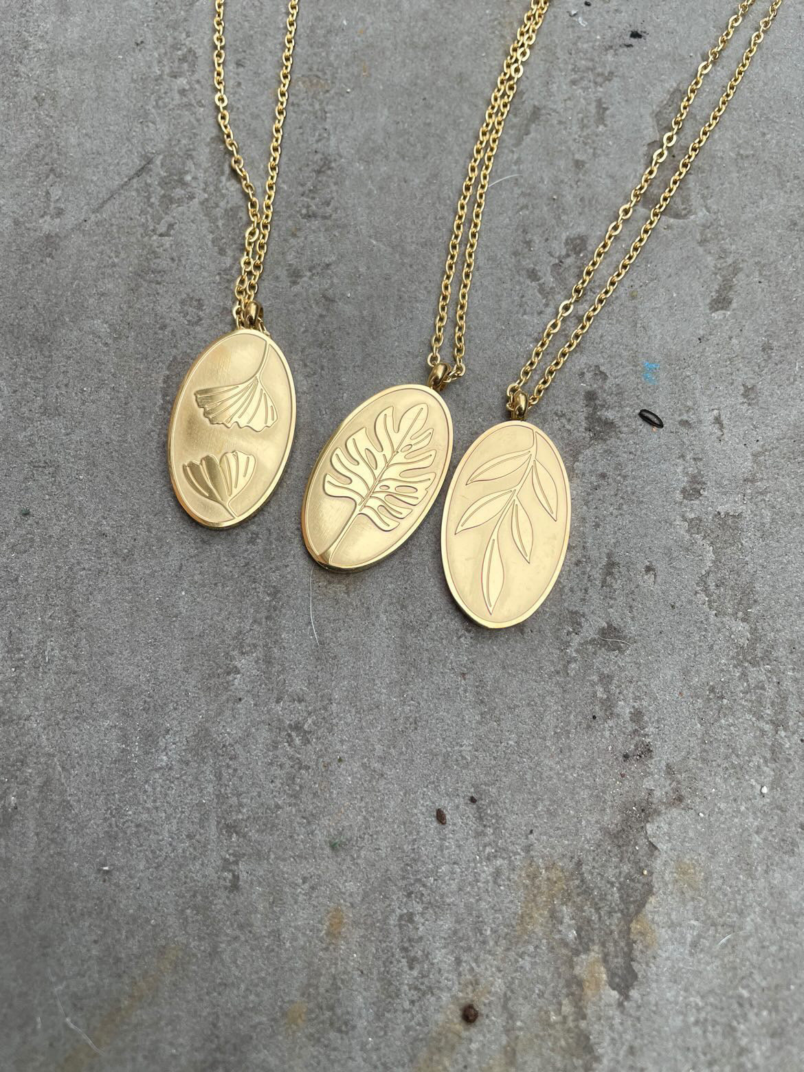 Monstera Leaf Gold Plated Necklace